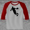 Raglan 3/4 Roundneck Shirt (Gray Body) Thumbnail
