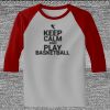 Raglan 3/4 Roundneck Shirt (Gray Body) Thumbnail