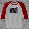 Raglan 3/4 Roundneck Shirt (Gray Body) Thumbnail