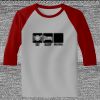 Raglan 3/4 Roundneck Shirt (Gray Body) Thumbnail