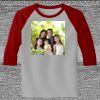 Raglan 3/4 Roundneck Shirt (Gray Body) Thumbnail