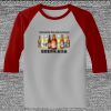 Raglan 3/4 Roundneck Shirt (Gray Body) Thumbnail