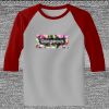Raglan 3/4 Roundneck Shirt (Gray Body) Thumbnail