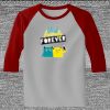 Raglan 3/4 Roundneck Shirt (Gray Body) Thumbnail