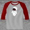 Raglan 3/4 Roundneck Shirt (Gray Body) Thumbnail