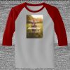 Raglan 3/4 Roundneck Shirt (Gray Body) Thumbnail