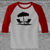 Raglan 3/4 Roundneck Shirt (Gray Body) Thumbnail
