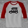 Raglan 3/4 Roundneck Shirt (Gray Body) Thumbnail