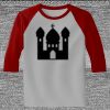 Raglan 3/4 Roundneck Shirt (Gray Body) Thumbnail