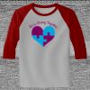 Raglan 3/4 Roundneck Shirt (Gray Body) Thumbnail
