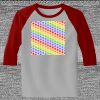 Raglan 3/4 Roundneck Shirt (Gray Body) Thumbnail