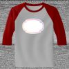 Raglan 3/4 Roundneck Shirt (Gray Body) Thumbnail