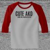 Raglan 3/4 Roundneck Shirt (Gray Body) Thumbnail