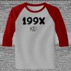 Raglan 3/4 Roundneck Shirt (Gray Body) Thumbnail