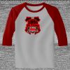 Raglan 3/4 Roundneck Shirt (Gray Body) Thumbnail