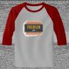 Raglan 3/4 Roundneck Shirt (Gray Body) Thumbnail