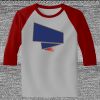 Raglan 3/4 Roundneck Shirt (Gray Body) Thumbnail