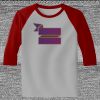 Raglan 3/4 Roundneck Shirt (Gray Body) Thumbnail