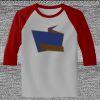 Raglan 3/4 Roundneck Shirt (Gray Body) Thumbnail