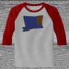Raglan 3/4 Roundneck Shirt (Gray Body) Thumbnail
