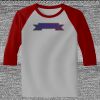 Raglan 3/4 Roundneck Shirt (Gray Body) Thumbnail