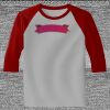 Raglan 3/4 Roundneck Shirt (Gray Body) Thumbnail