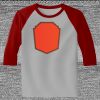 Raglan 3/4 Roundneck Shirt (Gray Body) Thumbnail
