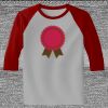 Raglan 3/4 Roundneck Shirt (Gray Body) Thumbnail