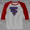 Raglan 3/4 Roundneck Shirt (Gray Body) Thumbnail