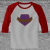 Raglan 3/4 Roundneck Shirt (Gray Body) Thumbnail