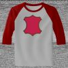 Raglan 3/4 Roundneck Shirt (Gray Body) Thumbnail