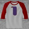 Raglan 3/4 Roundneck Shirt (Gray Body) Thumbnail