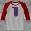 Raglan 3/4 Roundneck Shirt (Gray Body) Thumbnail
