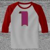 Raglan 3/4 Roundneck Shirt (Gray Body) Thumbnail