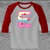 Raglan 3/4 Roundneck Shirt (Gray Body) Thumbnail