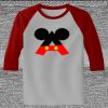 Raglan 3/4 Roundneck Shirt (Gray Body) Thumbnail