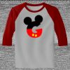 Raglan 3/4 Roundneck Shirt (Gray Body) Thumbnail