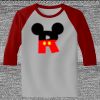 Raglan 3/4 Roundneck Shirt (Gray Body) Thumbnail