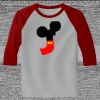 Raglan 3/4 Roundneck Shirt (Gray Body) Thumbnail