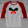 Raglan 3/4 Roundneck Shirt (Gray Body) Thumbnail