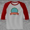 Raglan 3/4 Roundneck Shirt (Gray Body) Thumbnail