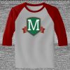 Raglan 3/4 Roundneck Shirt (Gray Body) Thumbnail
