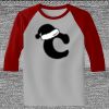 Raglan 3/4 Roundneck Shirt (Gray Body) Thumbnail