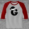Raglan 3/4 Roundneck Shirt (Gray Body) Thumbnail