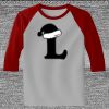 Raglan 3/4 Roundneck Shirt (Gray Body) Thumbnail
