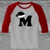 Raglan 3/4 Roundneck Shirt (Gray Body) Thumbnail