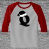 Raglan 3/4 Roundneck Shirt (Gray Body) Thumbnail