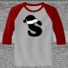 Raglan 3/4 Roundneck Shirt (Gray Body) Thumbnail