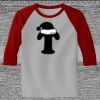 Raglan 3/4 Roundneck Shirt (Gray Body) Thumbnail
