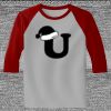 Raglan 3/4 Roundneck Shirt (Gray Body) Thumbnail